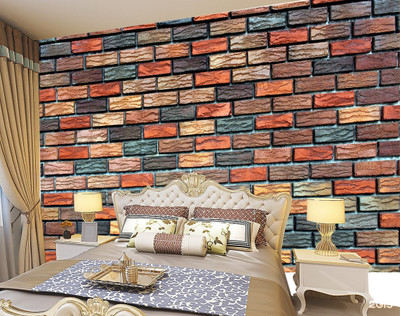 Crative Design Abstract Multicolor Wallpaper(244 cm x 41 cm)