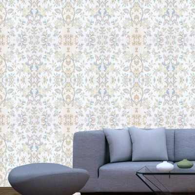 Guru Production Vinyl Abstract Multicolor Wallpaper(L x W: 200 cm x 40 cm, Pack of 8)