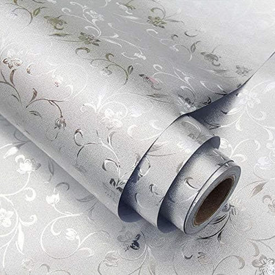 SOJITRA EXPORT Abstract Silver Wallpaper(200 cm x 60 cm)