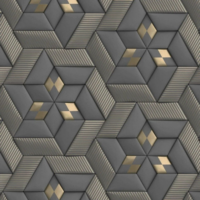 FOKRIM Vinyl Decorative Grey Wallpaper(L x W: 300 cm x 45 cm)
