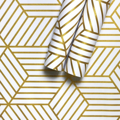 KAAF Abstract Gold Wallpaper(500 cm x 45 cm)