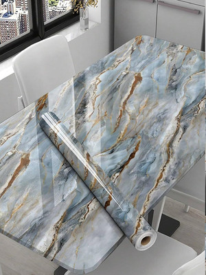 WALLVEAR Architecture Blue Wallpaper(200 cm x 60 cm)