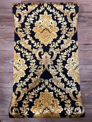 Design Studio Paper Art & Paintings Gold Wallpaper(L x W: 1000 cm x 53 cm)