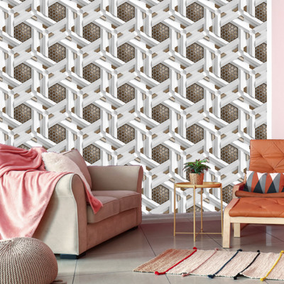 WallDaddy 304.8 cm L-Illustrated Self Adhesive Sticker(Pack of 1)