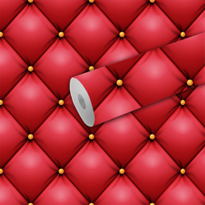 B N PRINT Abstract Red Wallpaper(244 cm x 40 cm)