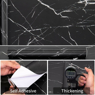 EVANSHIIIMPEX Abstract Black Wallpaper(60 cm x 200 cm)