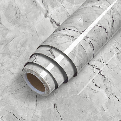 Prim Enterprise Abstract Grey Wallpaper(200 cm x 60 cm)