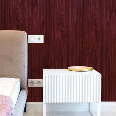 doodad Vinyl Architecture Maroon Wallpaper(L x W: 300 cm x 45 cm)