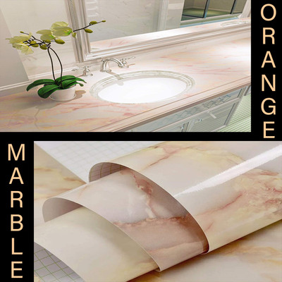 DUDHAT EXPORT Paper Abstract Orange Wallpaper(L x W: 200 cm x 60 cm)