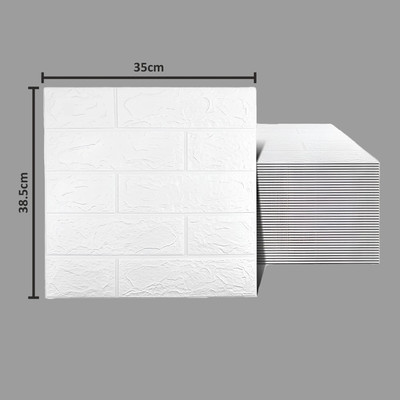 BDM Vinyl Abstract White Wallpaper(L x W: 70 cm x 77 cm)