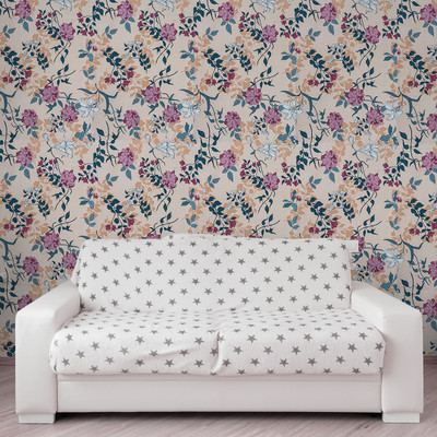 doodad Vinyl Decorative Multicolor Wallpaper(L x W: 500 cm x 45 cm)