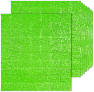 CODEWAVE Classics Green Wallpaper(70 cm x 70 cm, Pack of 15)