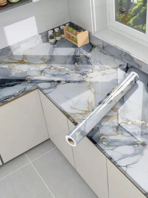 Shivatv Paper Nature Blue Wallpaper(L x W: 200 cm x 60 cm, Pack of 2)