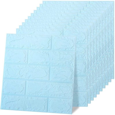 Floppy Architecture Blue Wallpaper(77 cm x 70 cm, Pack of 2)