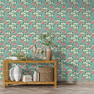 Guru Production Architecture Multicolor Wallpaper(244 cm x 41 cm)