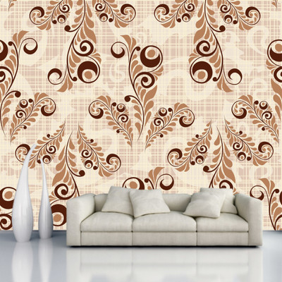 Walldaddyy Vinyl Floral & Botanical Multicolor Wallpaper(L x W: 300 cm x 45 cm)