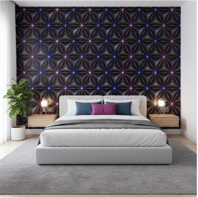 Jas Enterprise Vinyl Architecture Black Wallpaper(L x W: 250 cm x 45 cm)