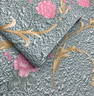 Guru Production Vinyl Decorative Multicolor Wallpaper(L x W: 1000 cm x 45 cm)