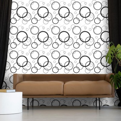 doodad Abstract White Wallpaper(300 cm x 45 cm)