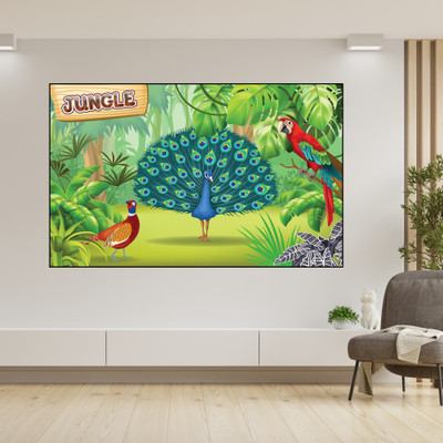 Adzone advertising Vinyl Animation & Cartoons Multicolor Wallpaper(L x W: 76 cm x 121 cm)