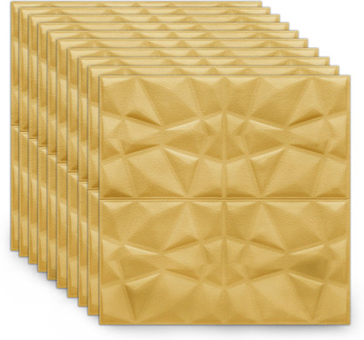 BDM Vinyl Abstract Gold Wallpaper(L x W: 70 cm x 77 cm)