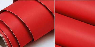 COSMOS STAR Vinyl Decorative Red Wallpaper(L x W: 60 cm x 152 cm)