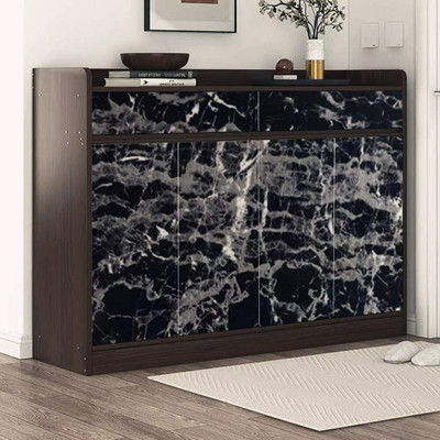 HOSTING Foils Abstract Black Wallpaper(L x W: 200 cm x 60 cm)