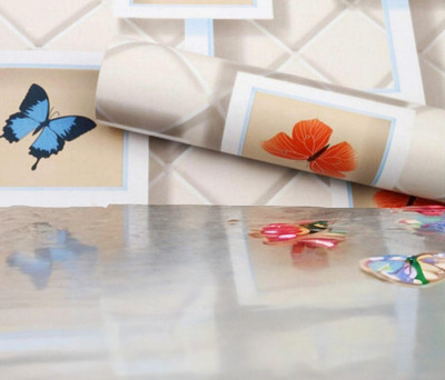 vintaze Vinyl Abstract Multicolor Wallpaper(L x W: 601 cm x 45 cm)