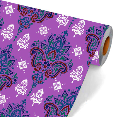 Shree Shyam Vinyl Decorative Pink Wallpaper(L x W: 250 cm x 45 cm)