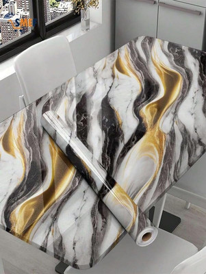 DOM EXPORT Vinyl, Paper Abstract Black Wallpaper(L x W: 200 cm x 60 cm)