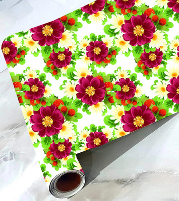 Texorowall Vinyl Decorative Multicolor Wallpaper(L x W: 228 cm x 40 cm)