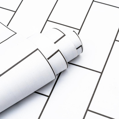 Wallmonks Architecture White, Black Wallpaper(1000 cm x 45 cm)