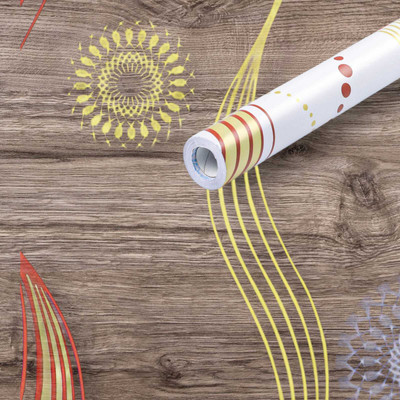 Walltitude Abstract Multicolor Wallpaper(601 cm x 40.6 cm)