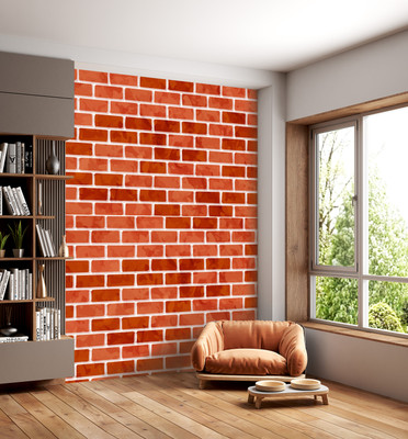 KP PRINTZ Vinyl Architecture Multicolor Wallpaper(L x W: 180 cm x 40 cm)