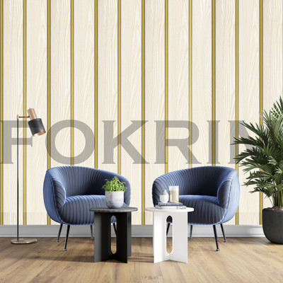 FOKRIM 100 cm white wooden lower 45x100CM -2020Wall Sticker Self Adhesive Sticker(Pack of 1)