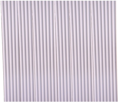 NovelDecorare PVC Classics White Wallpaper(L x W: 290 cm x 20 cm, Pack of 15)