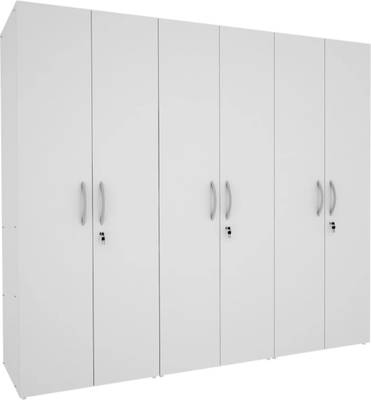 skp interio Flamingo Engineered Wood 6 Door Wardrobe