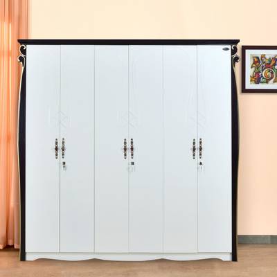 Nilkamal Rolex Engineered Wood 6 Door Wardrobe