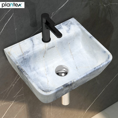 Plantex Wash Basin for Bathroom/Designer Ceramic Basin/Wash Basin for Home Wall Hung Basin(Multicolor)