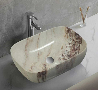 NEKSTONE Premium Designer Ceramic Wash Basin Counter top basin(18x13x5) Nek ALPHA 139 Table Top Basin(MULTICOLOR)