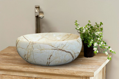 DELTA Premium Designer Ceramic (M09) Wash Basin (16*12*5)(M09) Table Top Basin(White)
