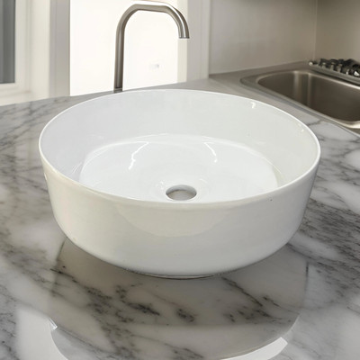 OSOSAM Orbit White Counter Top(White)