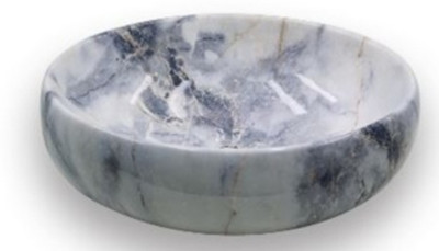 Seaborn Countertop & Tabletop Wash Basin Premium Ceramic Bathroom Sink Basin Semi-recessed(GLOSSY MARBLE)