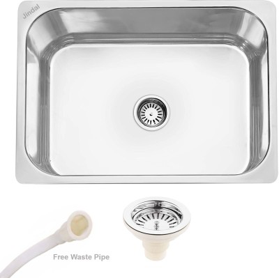 Jindal steel CLIMBER MEESHO Premium Quality Kitchen Sink Jindal 24x18x9 Stainless Steel kitchen Sink 304 Grade Vessel Sink(steels)