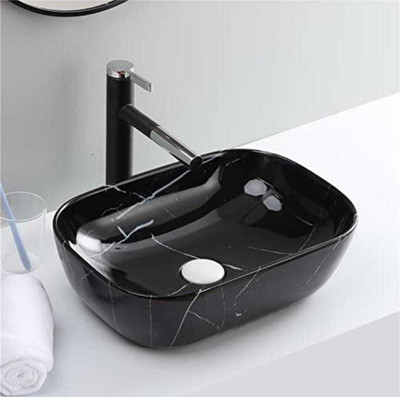 NEKSTONE Premium Designer Ceramic Wash Basin Counter top basin(18x13x5) Nek ALPHA 127 Table Top Basin(MULTICOLOR)