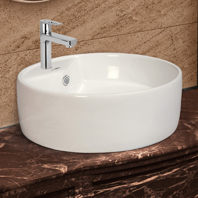 Hindware Solitaire 91064 Table Top Basin(Star White)