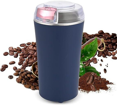 RS Enterprises ELECTRIC COFFEE GRINDER 3 Cups Coffee Maker(Navy Blue)