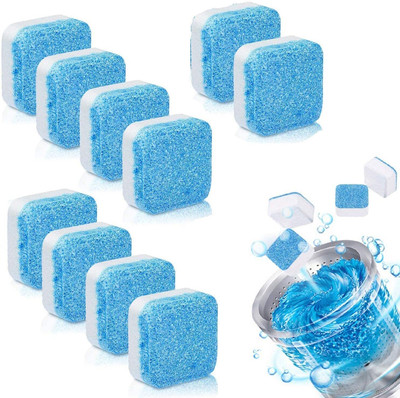 MINITUL Washing machine cleaning tablets for front loaded and top loaded PACK OF 10 Dishwashing Detergent(10 ml)