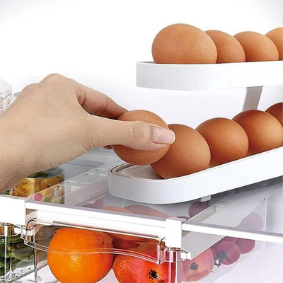 TINSUHG Plastic Fridge Container  - 1.2 dozen(White)