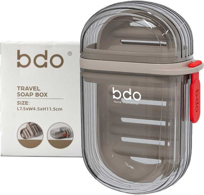 Radhe Leakproof Soap Box Case with Lid Draining Soap Bar Holder Dish Container(1Pcs) Washing Machine Soap Dispenser